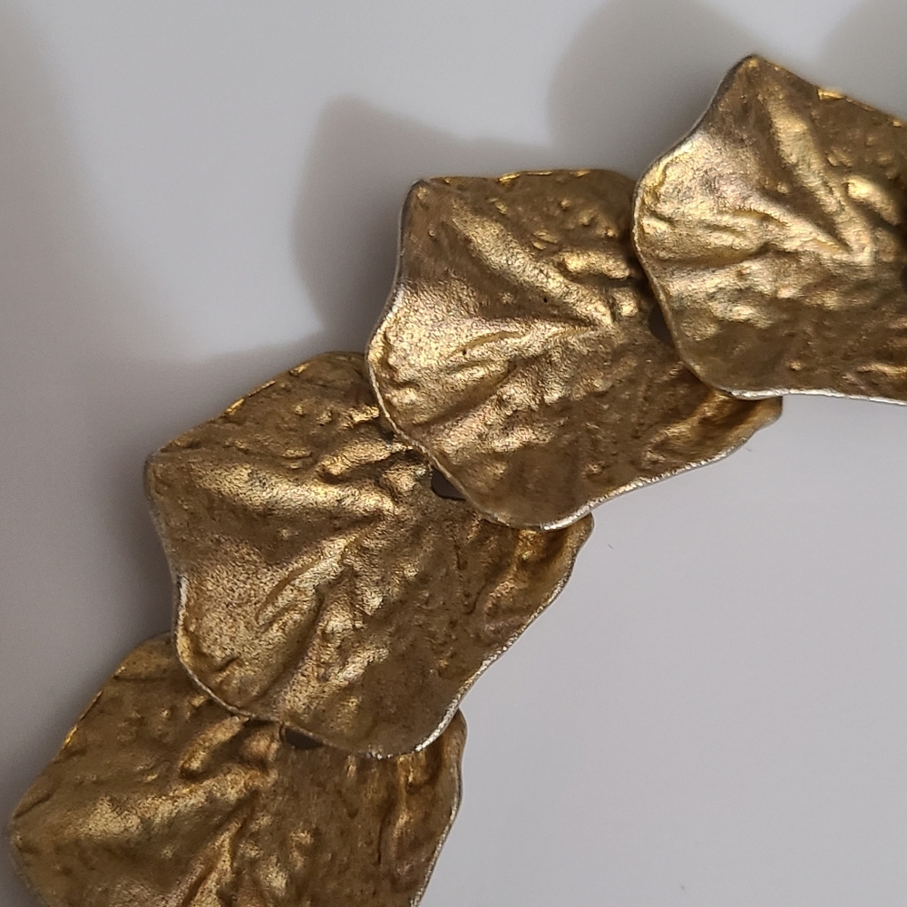 Vintage Kjl Gingko Leaves Necklace Kenneth Jay La… - image 6